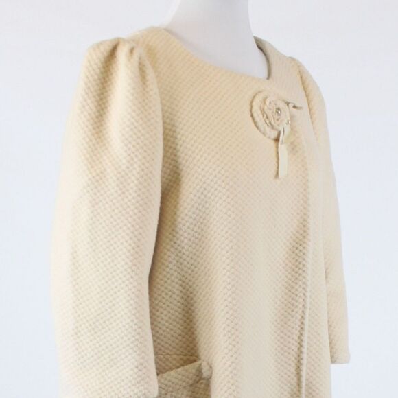 Ivory wool Hanii Y coat 16 46 - Picture 4 of 8